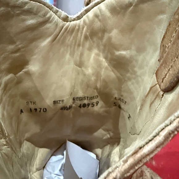 Corral Tan Heeled Boots with Intricate Cutouts - Picture 7 of 7